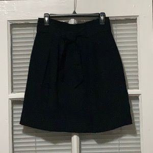 Pleated black work skirt